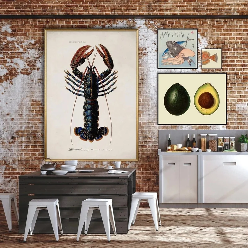 Kunstdruck 'Lobster' Poster - The Dybdahl Co