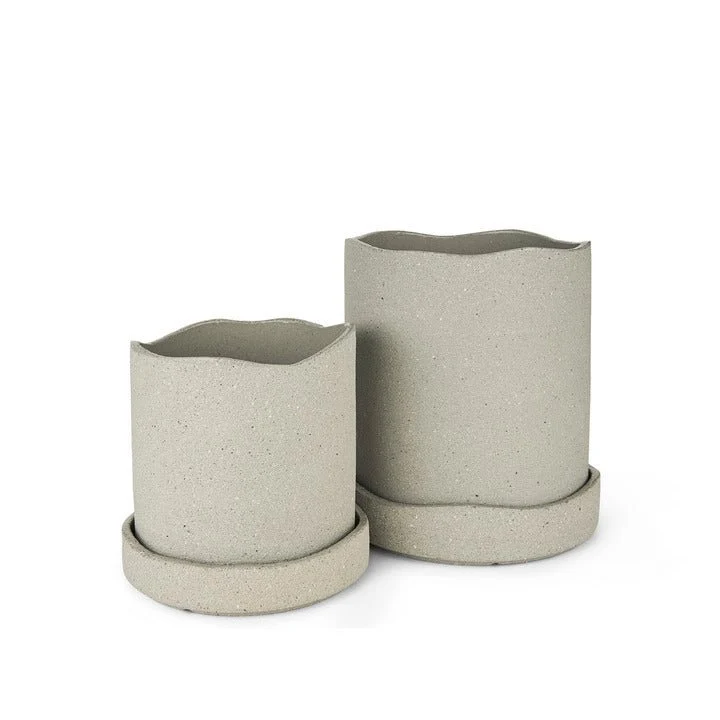 Blumentopf Uneru Pot Grau 13cm - ferm Living