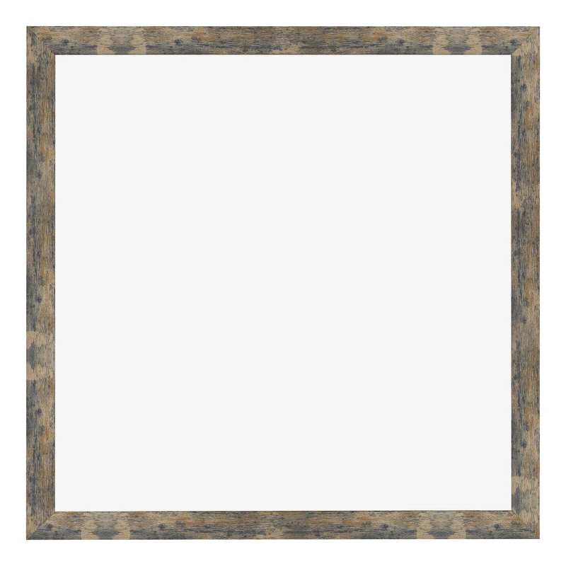 Bilderrahmen 35x35 cm - Blau Gold Meliert - MDF - Bologna