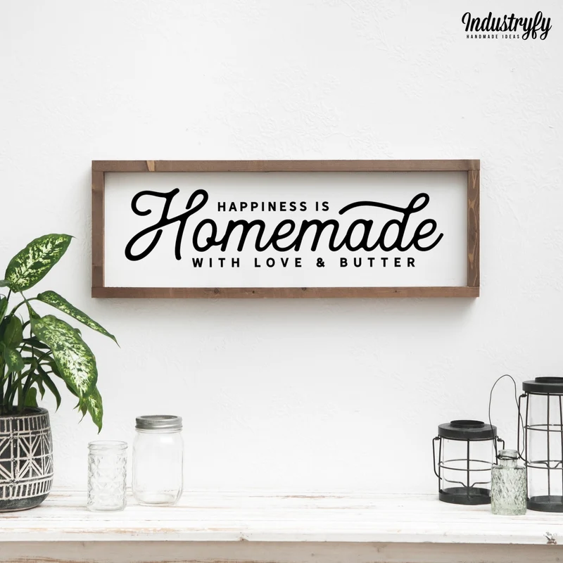 Landhaus Schild | Happiness is homemade No1