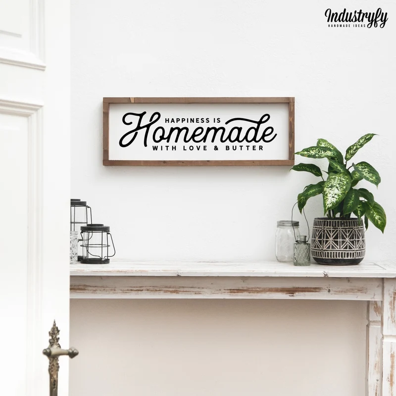 Landhaus Schild | Happiness is homemade No1
