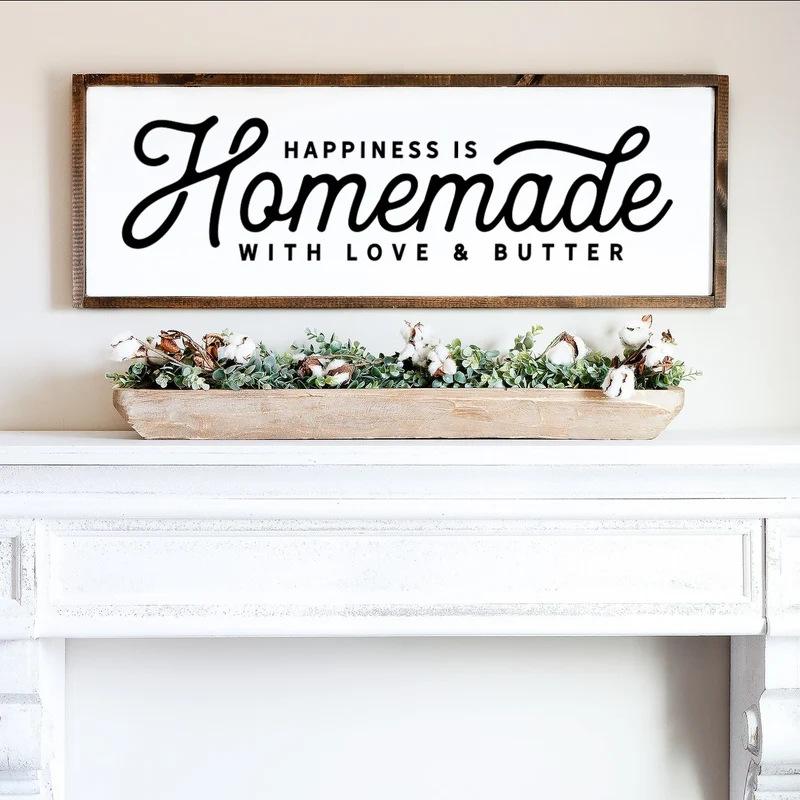 Landhaus Schild | Happiness is homemade No1