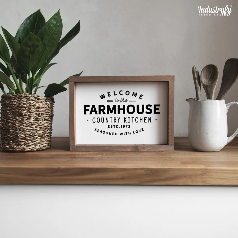 Landhaus Schild | Welcome to the Farmhouse Country Kitchen