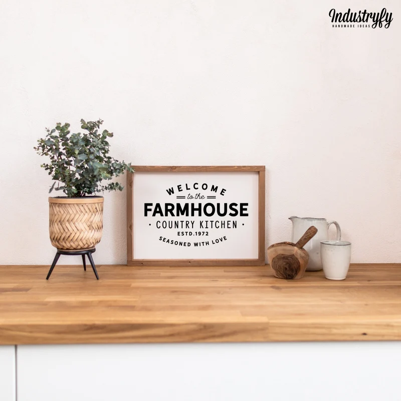 Landhaus Schild | Welcome to the Farmhouse Country Kitchen
