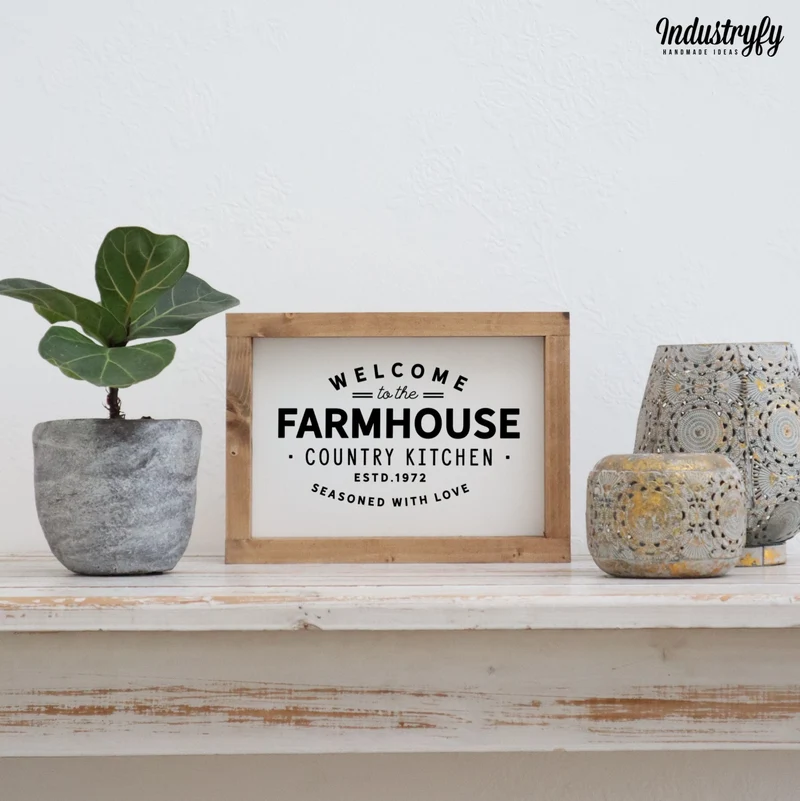 Landhaus Schild | Welcome to the Farmhouse Country Kitchen