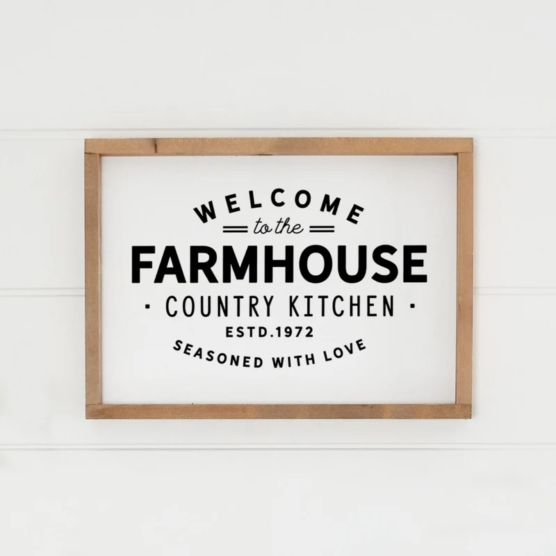 Landhaus Schild | Welcome to the Farmhouse Country Kitchen