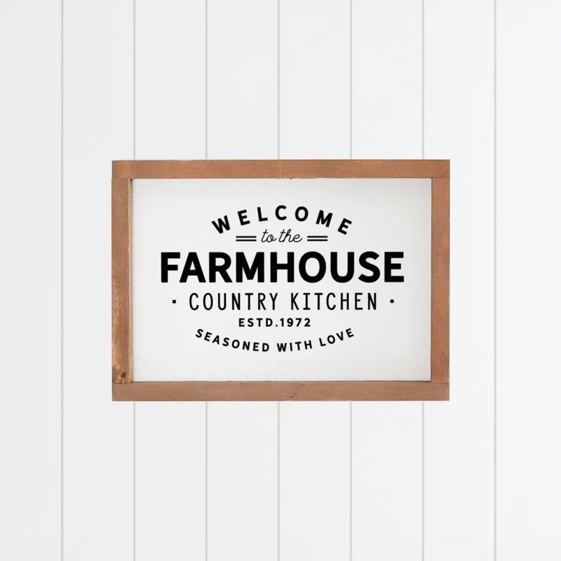 Landhaus Schild | Welcome to the Farmhouse Country Kitchen