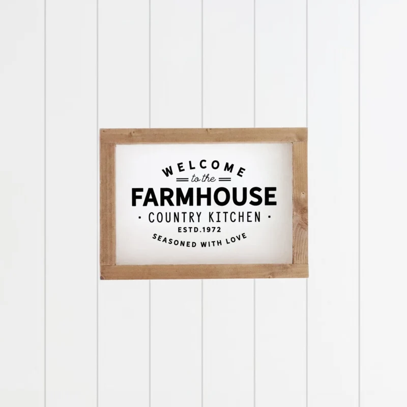 Landhaus Schild | Welcome to the Farmhouse Country Kitchen