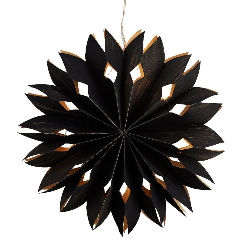 Weihnachtsstern aus Papier mit Licht Veneer - Madam Stoltz
