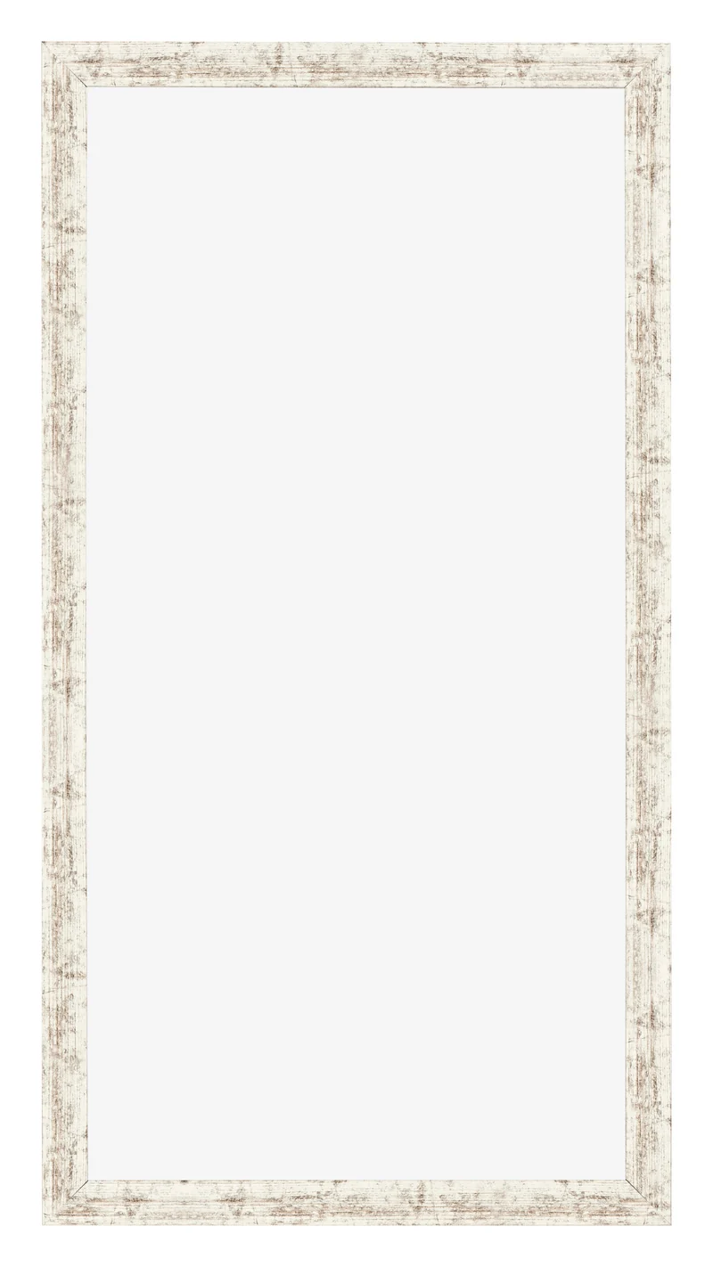 Bilderrahmen 50x100 cm - Weiß Vintage - MDF - Bologna