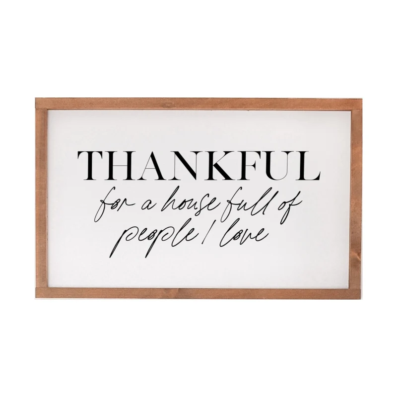 Landhaus Schild | Thankful for a house full people I love