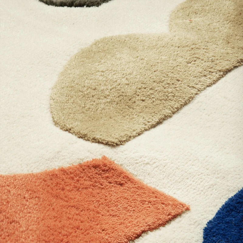 Teppich Panto Tufted Rund 130cm - ferm LIVING