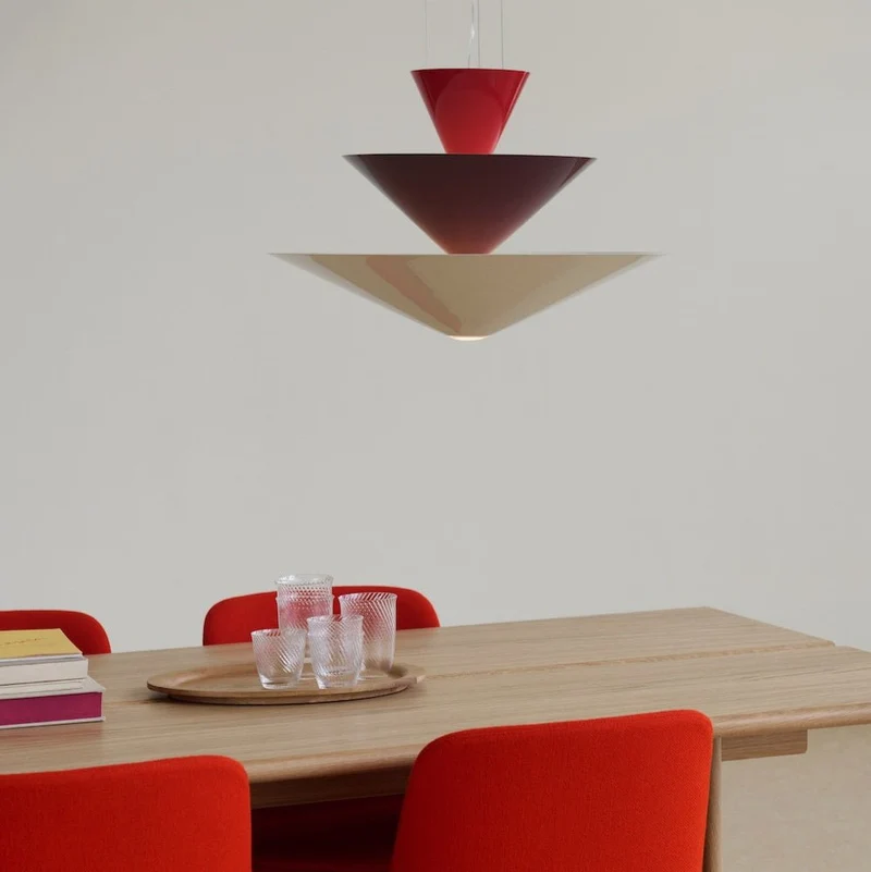 LN14 Gio Pendelleuchte Rot/Burgunderrot 60 cm - &Tradition