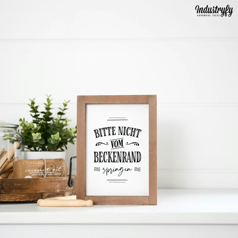 Landhaus Schild | Bitte nicht vom Beckenrand springen