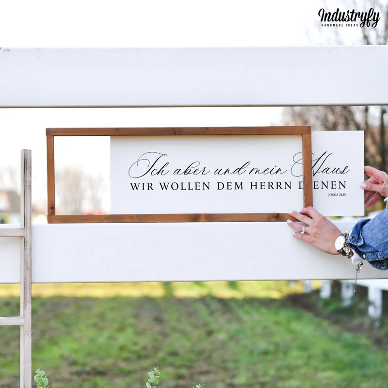 Landhaus Schild | Wir wollen dem Herrn dienen No1