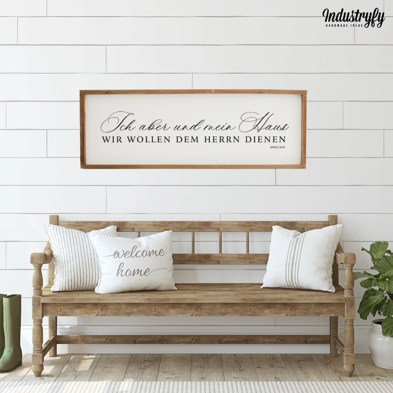 Landhaus Schild | Wir wollen dem Herrn dienen No1