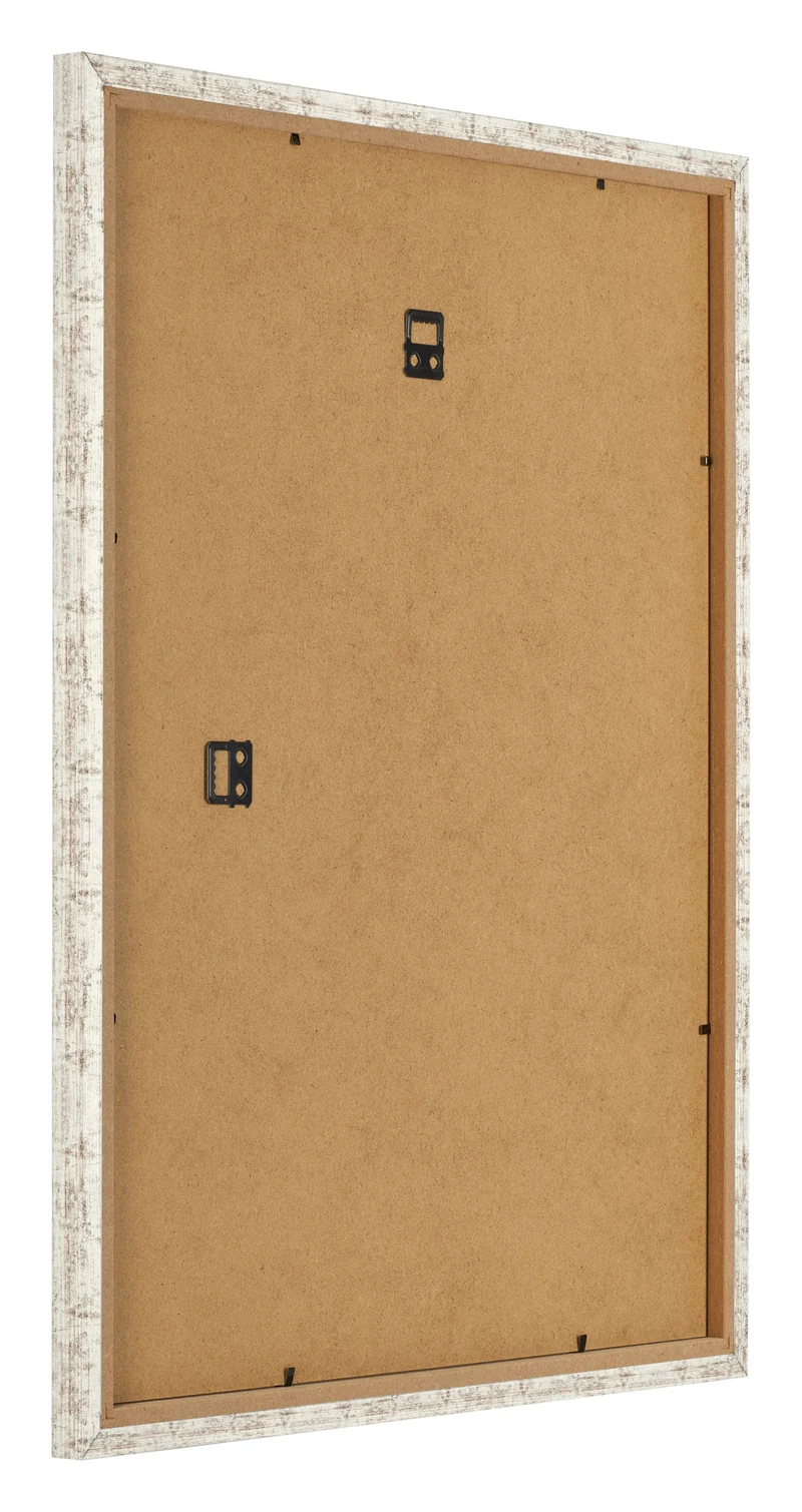 Bilderrahmen 50x60 cm - Weiß Vintage - MDF - Bologna
