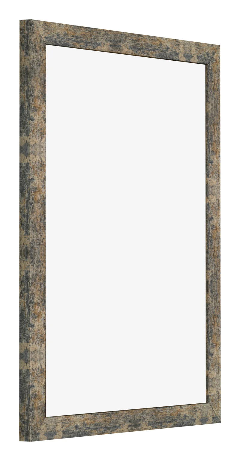 Bilderrahmen 36x48 cm - Blau Gold Meliert - MDF - Bologna