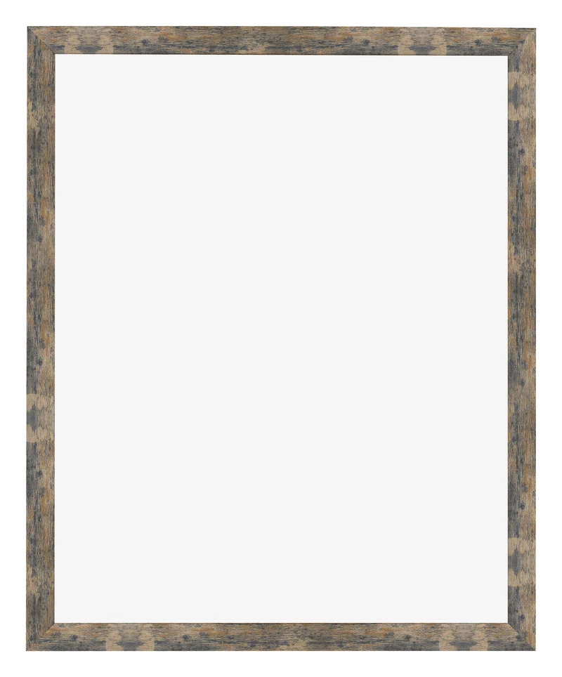 Bilderrahmen 36x49 cm - Blau Gold Meliert - MDF - Bologna
