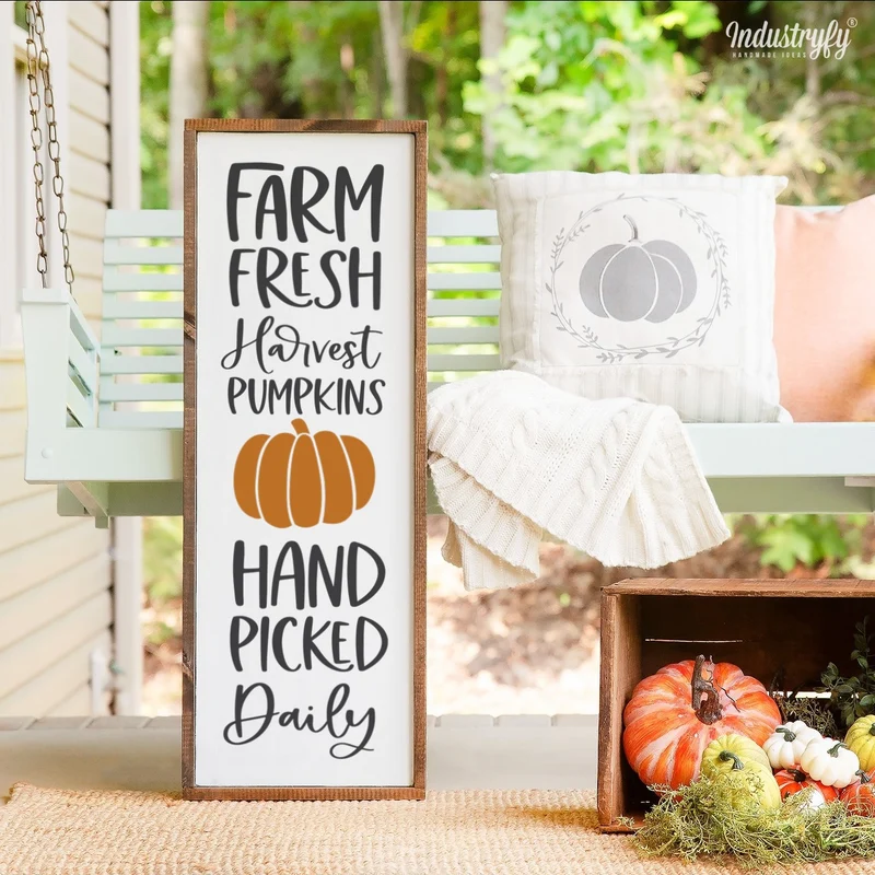 Landhaus Schild | Farm Fresh Harvest Pumpkins