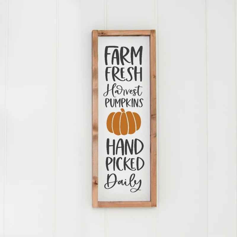 Landhaus Schild | Farm Fresh Harvest Pumpkins