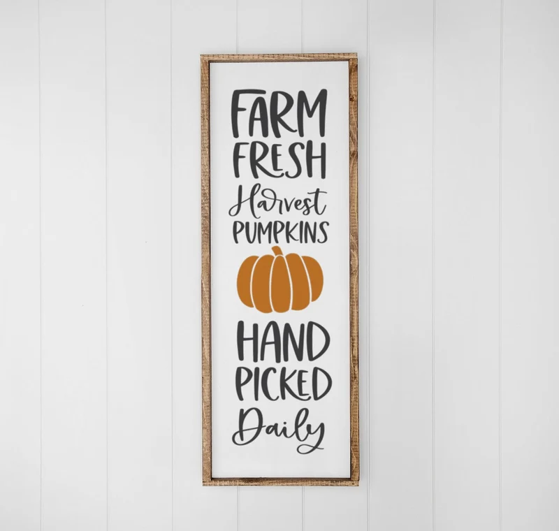 Landhaus Schild | Farm Fresh Harvest Pumpkins