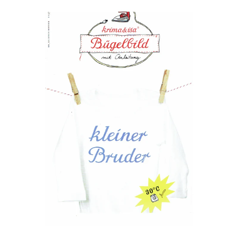 Bügelbild - kleiner Bruder