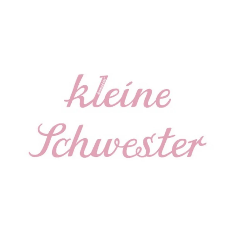 Bügelbild - kleine Schwester