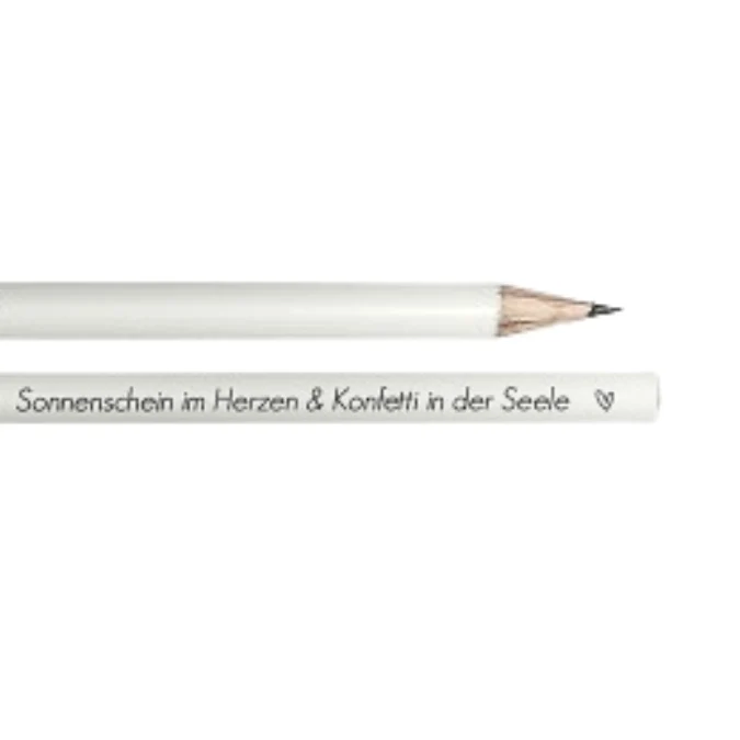Bleistift - Sonnenschein im Herzen Konfetti in der Seele
