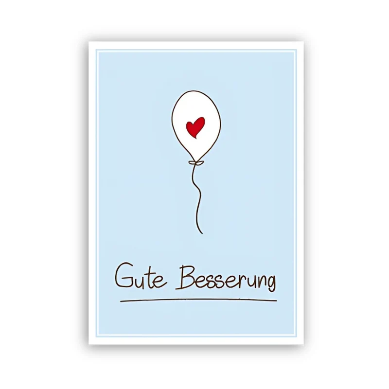 Postkarte • Gute Besserung *RESTPOSTEN