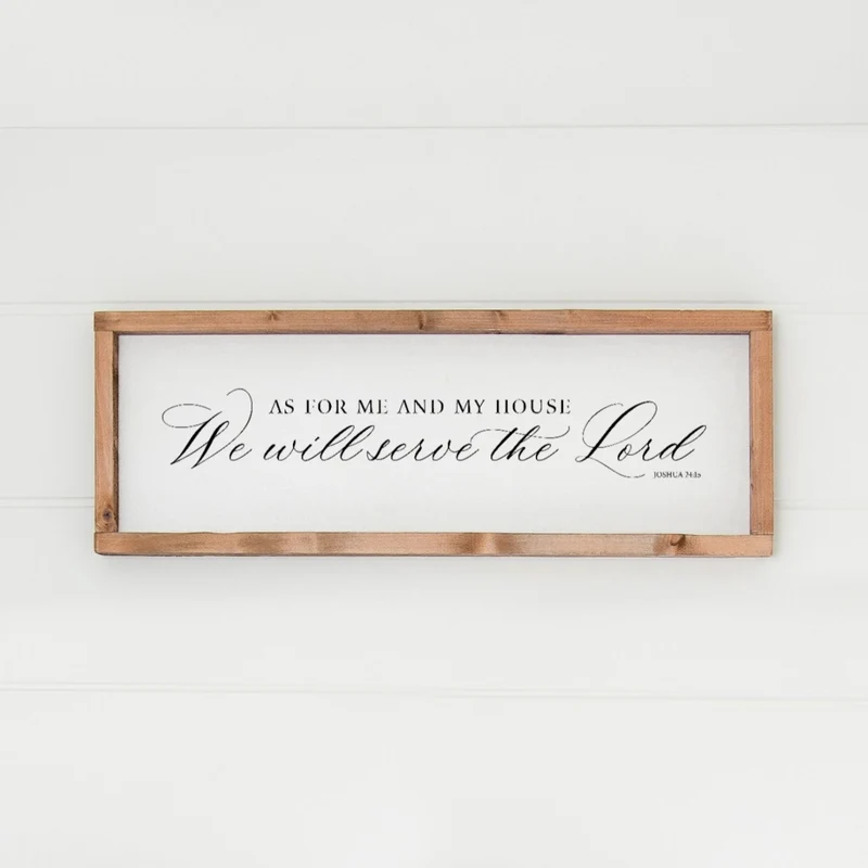 Landhaus Schild | We will serve the Lord No1