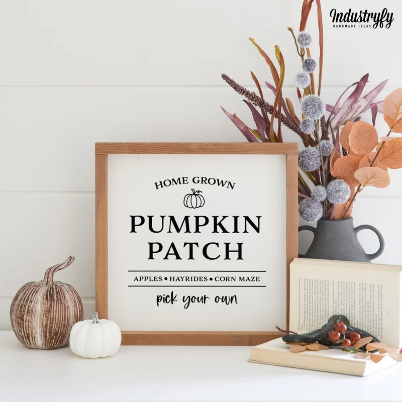 Landhaus Schild | Home Grown Pumpkin Patch