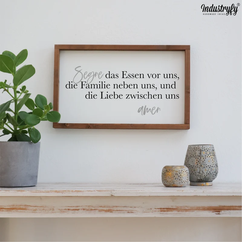 Landhaus Schild | Segne das Essen