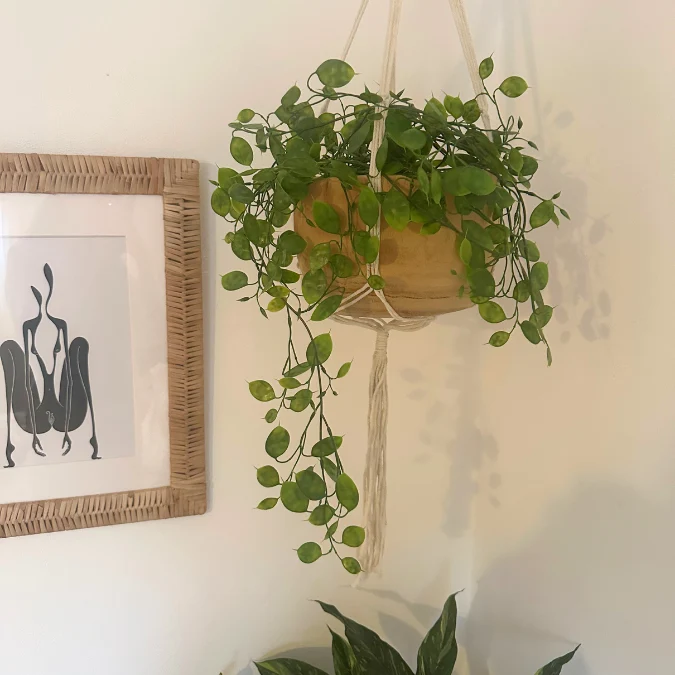 Makramee Blumenampel - Blumentopf
