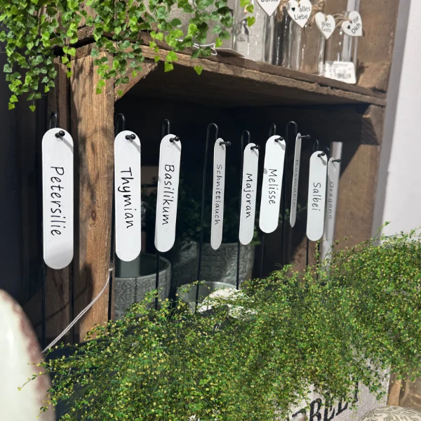 Kräuterstecker - Gartenstecker - Skandi - black white