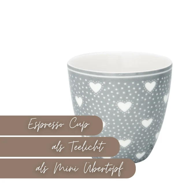 Mini Latte Cup - Penny grey