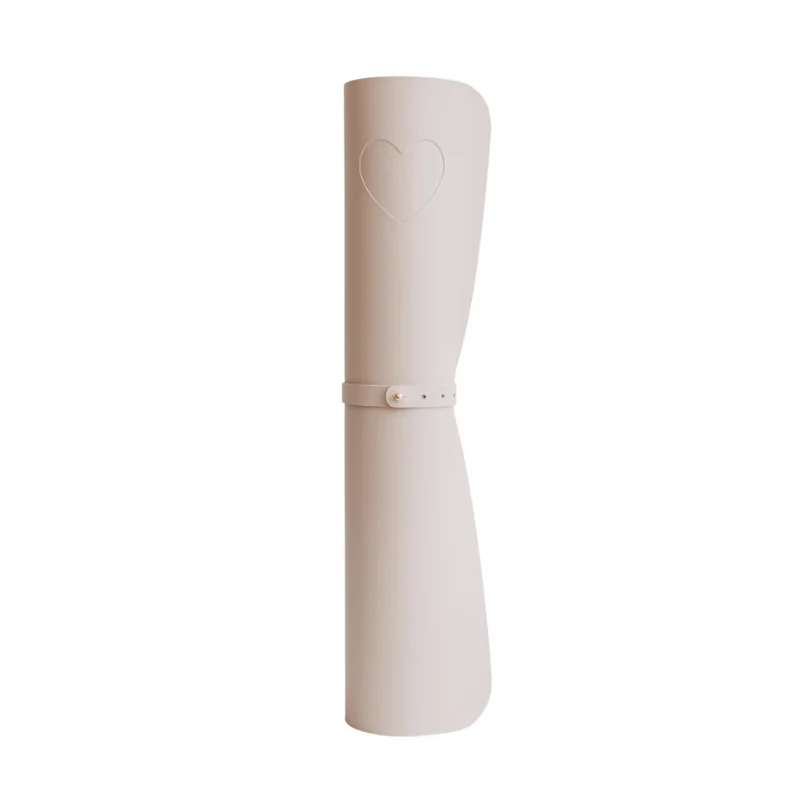 Schreibtischunterlage - Herz - beige