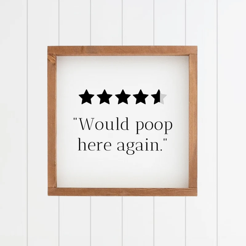 Landhaus Schild | Would poop here again