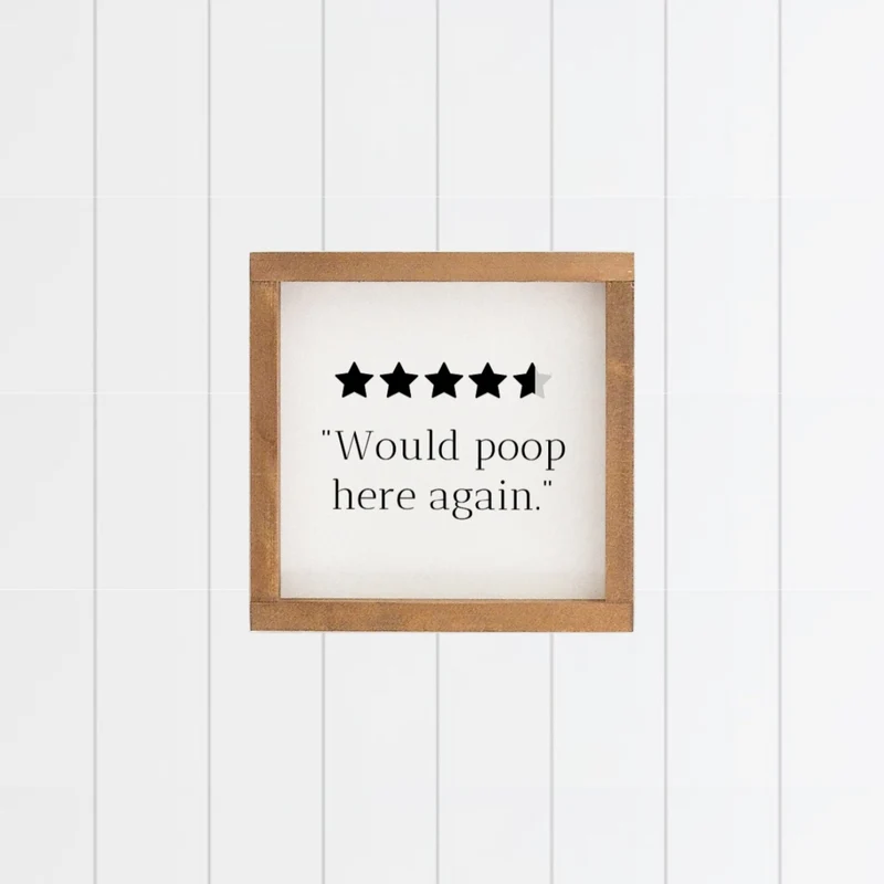 Landhaus Schild | Would poop here again