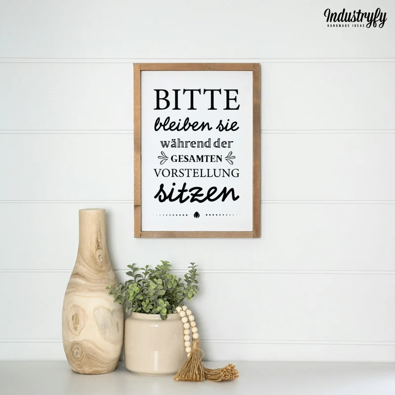 Landhaus Schild | Bitte setzen