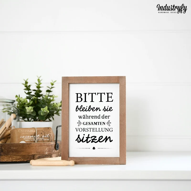 Landhaus Schild | Bitte setzen