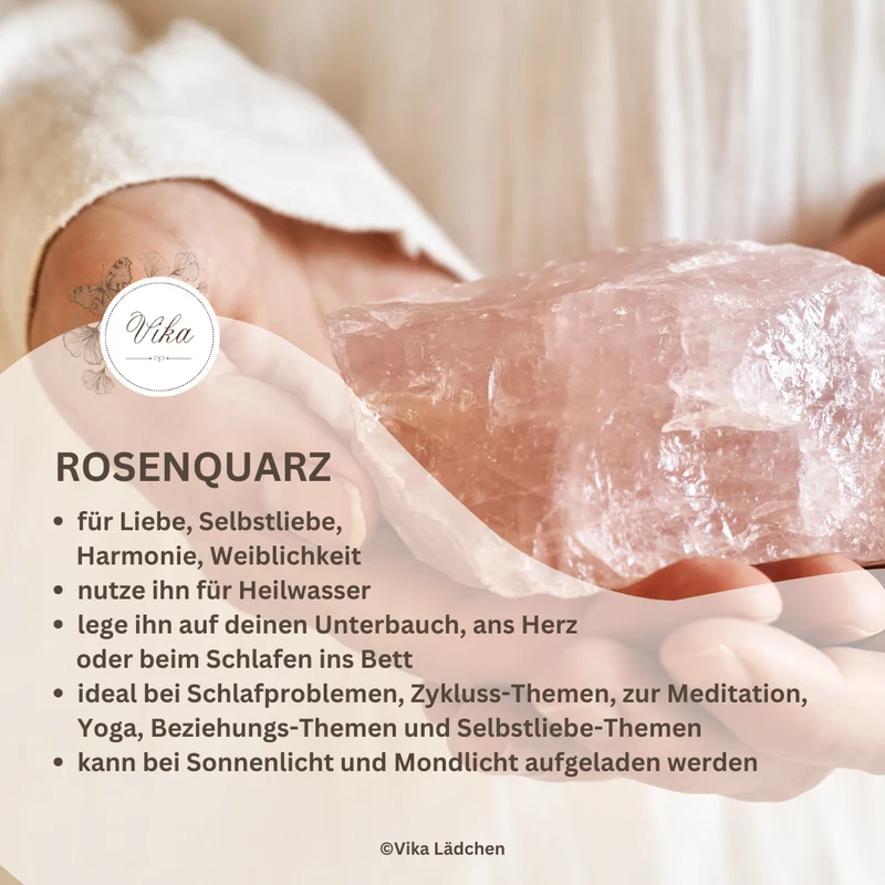 Rohkristall - Heilstein - Rosenquarz