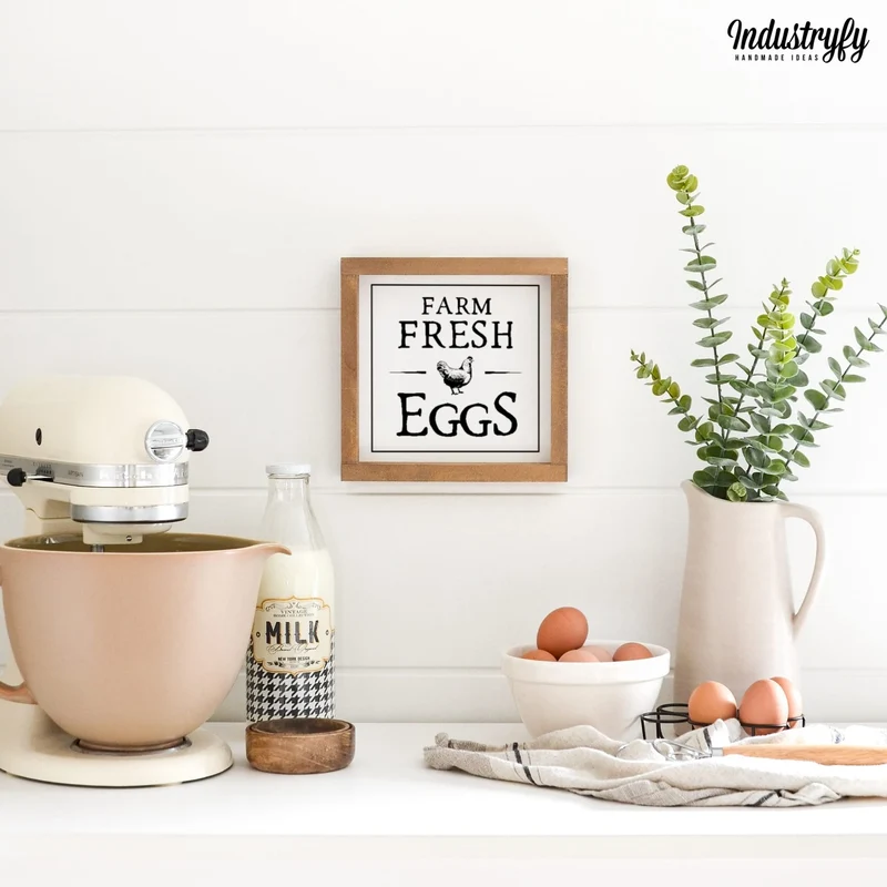 Landhaus Schild | Farm Fresh Eggs