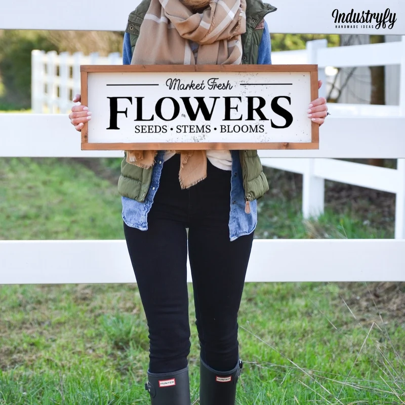 Landhaus Schild | Market Fresh Flowers