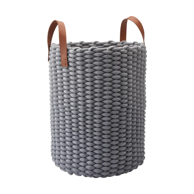 Wäschekorb mit Strickoptik Rudon