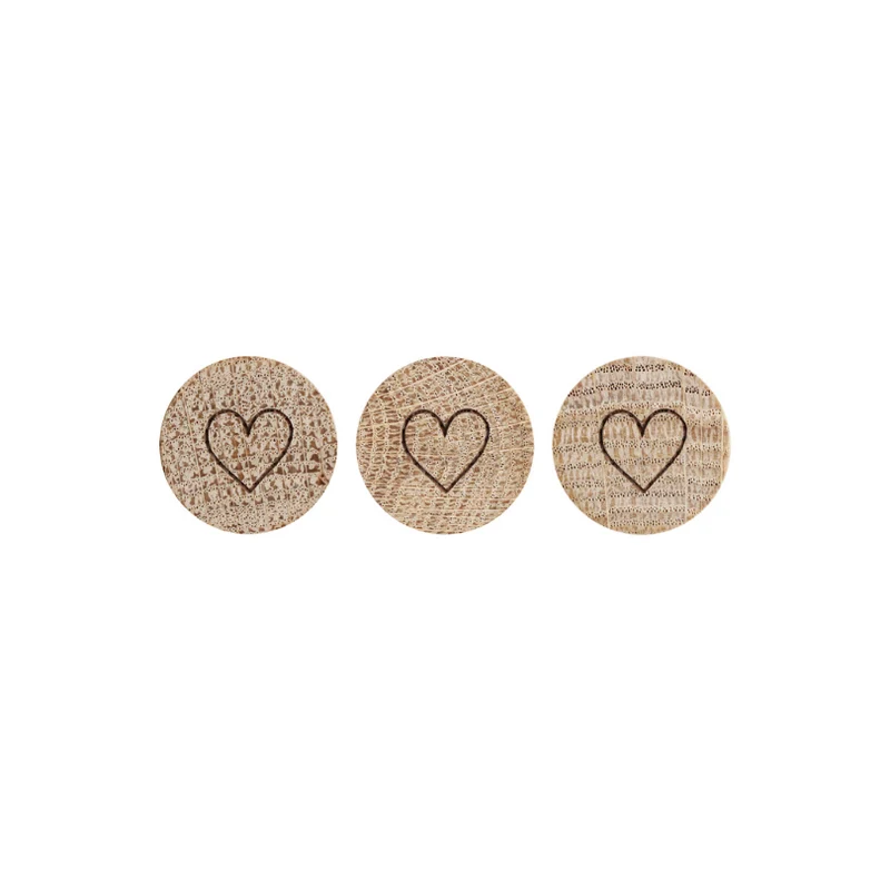 Holzmagnet - 3er Set - Herz