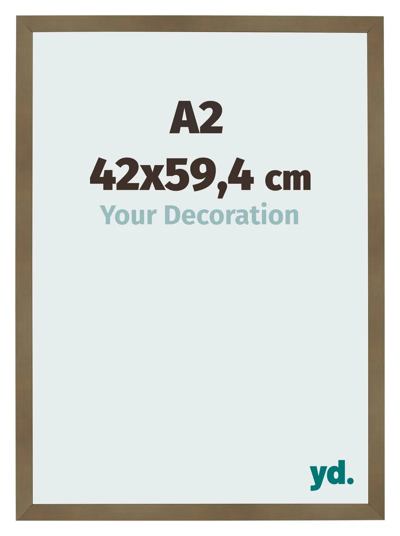 Bilderrahmen A2 - 42x59,4 cm - Bronze Dekor - MDF - Bologna