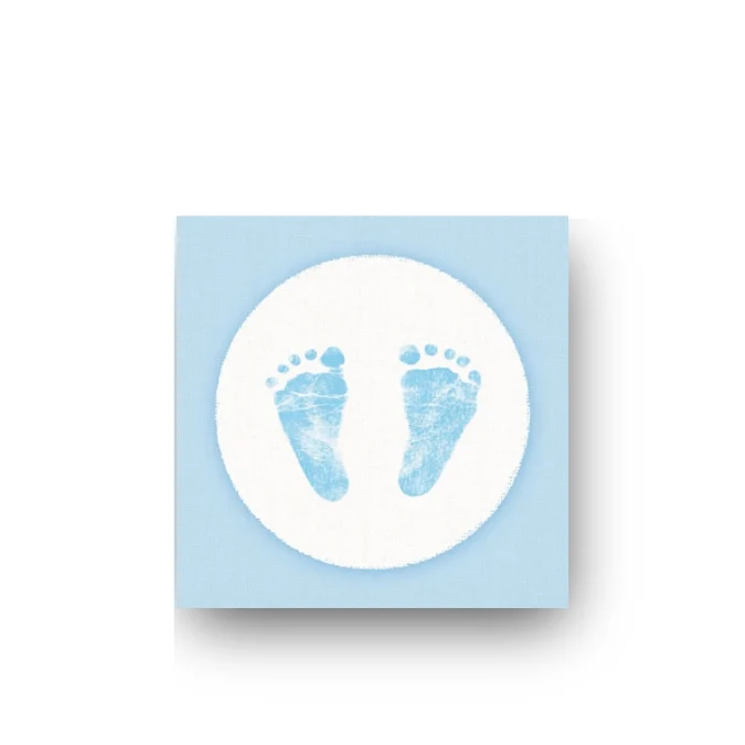 Papierserviette S • Baby steps blue