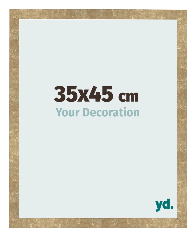 Bilderrahmen 35x45 cm - Gold Antik - MDF - Bologna