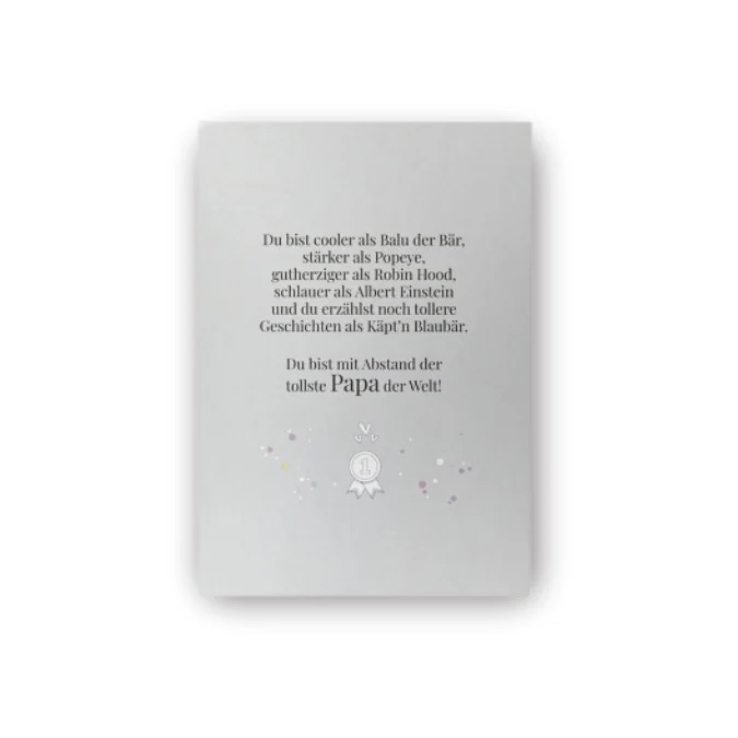 Postkarte • Tollster Papa der Welt